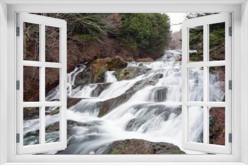 Fototapeta Naklejka Na Ścianę Okno 3D - 竜頭の滝　上部
