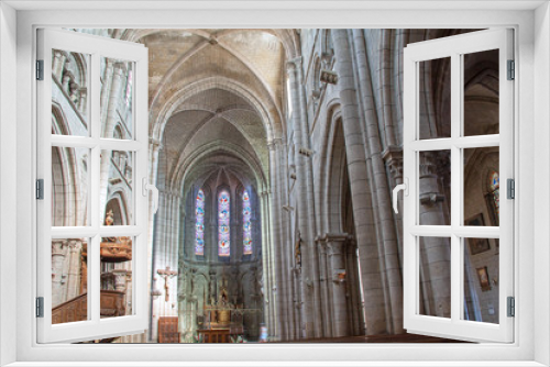 Nef de l'église Notre Dame, Joinville, Haute Marne, France