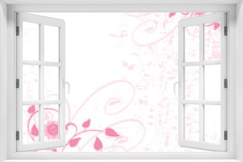 Fototapeta Naklejka Na Ścianę Okno 3D - floral rose grunge