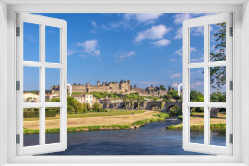 Fototapeta Naklejka Na Ścianę Okno 3D - Vue de Carcassonne