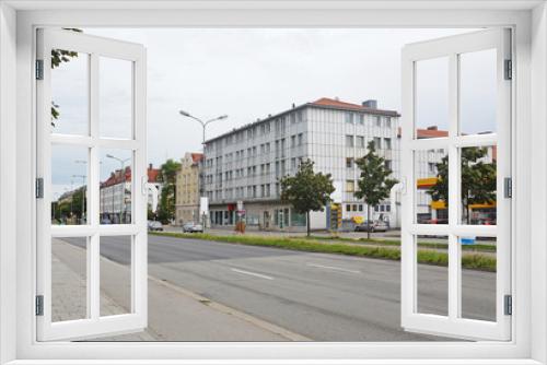 Fototapeta Naklejka Na Ścianę Okno 3D - Улица Moosacher (Мюнхен, Германия)