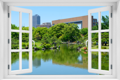 Fototapeta Naklejka Na Ścianę Okno 3D - Kiyosumi Gardens in Tokyo