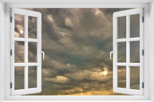 Fototapeta Naklejka Na Ścianę Okno 3D - apocaliptyc clouds