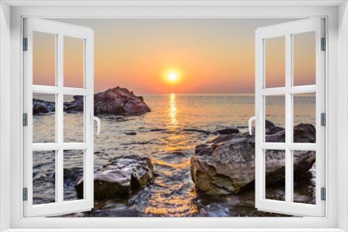 Fototapeta Naklejka Na Ścianę Okno 3D - sunset and sea