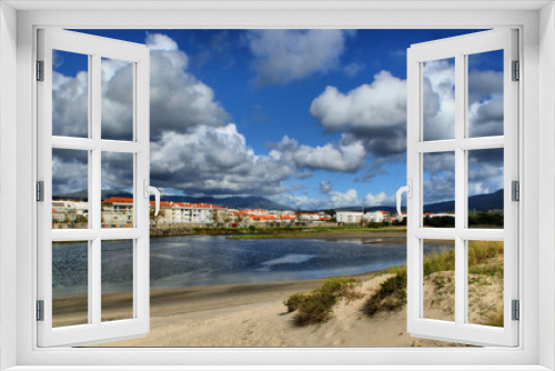 Fototapeta Naklejka Na Ścianę Okno 3D - River scenery in Vila Praia de Ancora, north of Portugal