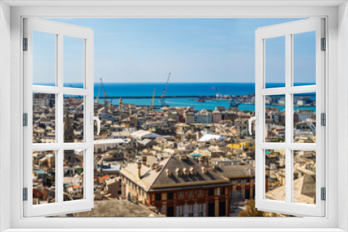 Fototapeta Naklejka Na Ścianę Okno 3D - Port of Genoa in Italy