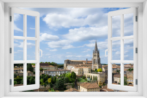 Fototapeta Naklejka Na Ścianę Okno 3D - Vue sur Saint Emilion