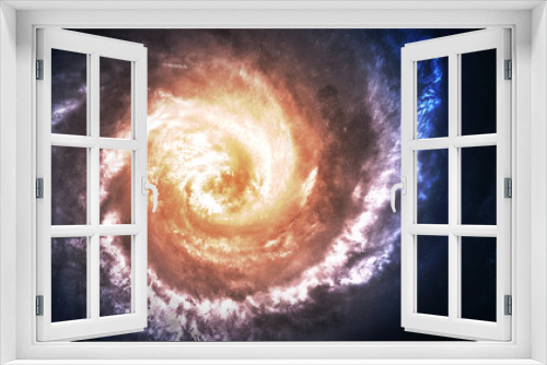 Fototapeta Naklejka Na Ścianę Okno 3D - Incredibly beautiful spiral galaxy somewhere in deep space. Elements of this image furnished by NASA