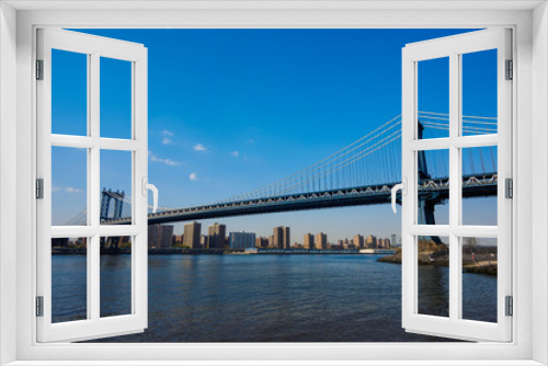 Fototapeta Naklejka Na Ścianę Okno 3D - Manhattan Bridge, New York USA