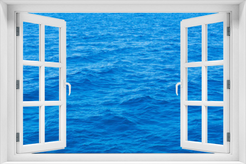 Fototapeta Naklejka Na Ścianę Okno 3D - Blue sea surface with waves