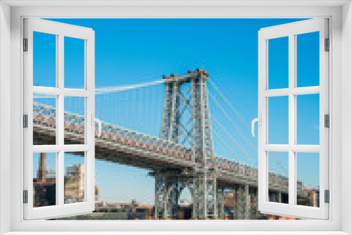 Fototapeta Naklejka Na Ścianę Okno 3D - Williamsburg bridge in New York
