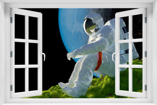 Fototapeta Naklejka Na Ścianę Okno 3D - Astronaut