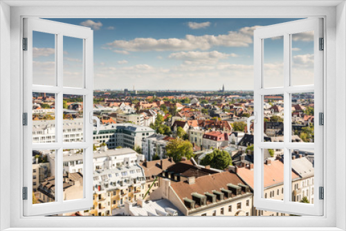 Fototapeta Naklejka Na Ścianę Okno 3D - Aerial view over Munich