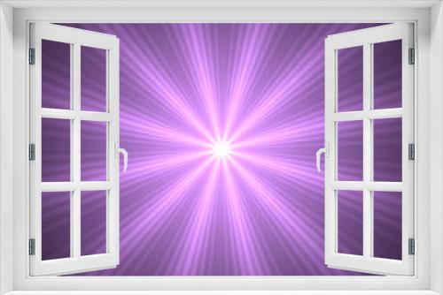 Fototapeta Naklejka Na Ścianę Okno 3D - Abstract violet background - neon illustration