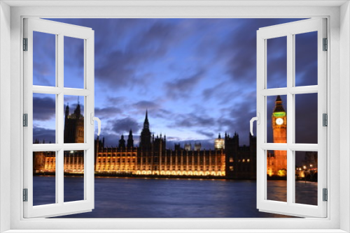 Fototapeta Naklejka Na Ścianę Okno 3D - Palace of Westminster, Houses of Parliament, London, UK
