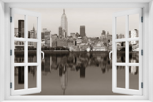 Fototapeta Naklejka Na Ścianę Okno 3D - New York City skyscrapers