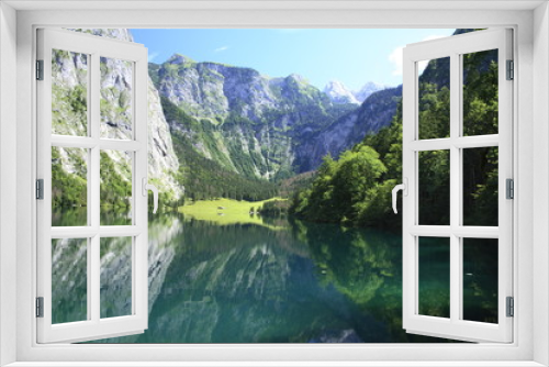 Fototapeta Naklejka Na Ścianę Okno 3D - Obersee, Fischunkel- Alm