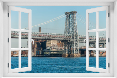 Fototapeta Naklejka Na Ścianę Okno 3D - Williamsburg bridge in New York