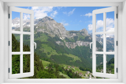 Fototapeta Naklejka Na Ścianę Okno 3D - les montagnes suisses