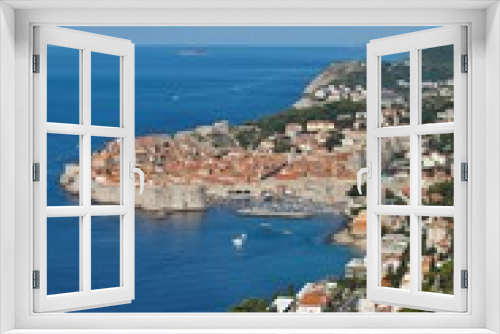 Fototapeta Naklejka Na Ścianę Okno 3D - view of the fortifications of the old Dubrovnik, Croatia