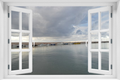 Fototapeta Naklejka Na Ścianę Okno 3D - Panorama sul mare