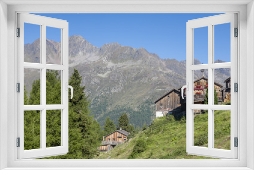 Fototapeta Naklejka Na Ścianę Okno 3D - Kleblealm im Ötztal