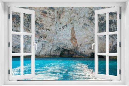 Fototapeta Naklejka Na Ścianę Okno 3D - Blue caves on Zakynthos Island