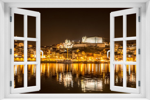 Fototapeta Naklejka Na Ścianę Okno 3D - Porto at Night