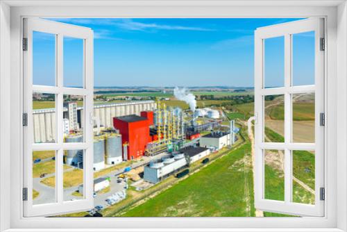 Fototapeta Naklejka Na Ścianę Okno 3D - Biofuel factory aerial view