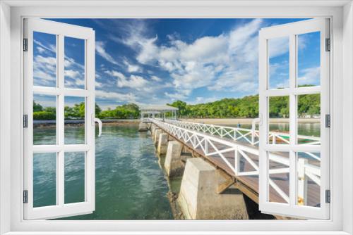 Fototapeta Naklejka Na Ścianę Okno 3D - Historical Asdang sea bridge