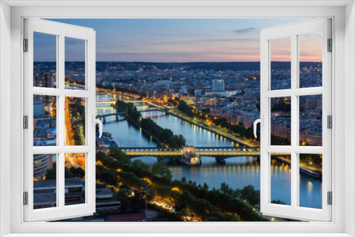 Fototapeta Naklejka Na Ścianę Okno 3D - Paris Panorama