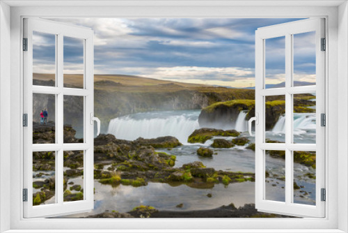 Fototapeta Naklejka Na Ścianę Okno 3D - Beautiful Godafoss waterfall in Iceland