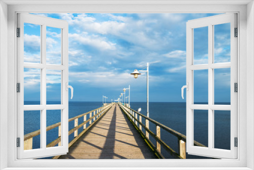 Fototapeta Naklejka Na Ścianę Okno 3D - Insel Usedom Seebrücke Bansin