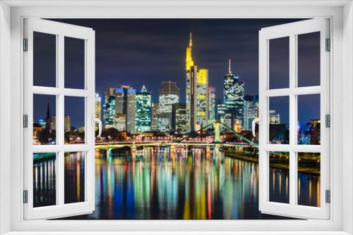 Fototapeta Naklejka Na Ścianę Okno 3D - Skyline von Frankfurt, Deutschland