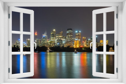 Fototapeta Naklejka Na Ścianę Okno 3D - Sydney City Skyline at Night
