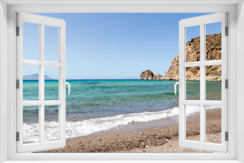 Fototapeta Naklejka Na Ścianę Okno 3D - The picturesque beaches of Milos island, Cyclades, Greece