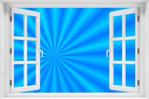 Fototapeta Naklejka Na Ścianę Okno 3D - blue rays
