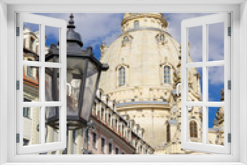 Fototapeta Naklejka Na Ścianę Okno 3D - Dresden evangelisch-lutherische Frauenkirche