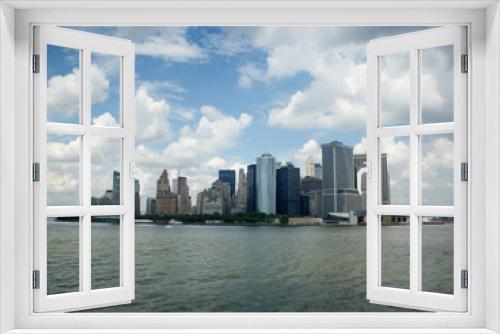 Fototapeta Naklejka Na Ścianę Okno 3D - Manhattan island, New-York, USA