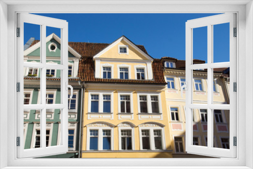 Fototapeta Naklejka Na Ścianę Okno 3D - Gebäude an der Herrngasse in Coburg, Deutschland