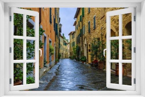 Fototapeta Naklejka Na Ścianę Okno 3D - San Quirico d'Orcia, Tuscany, Italy