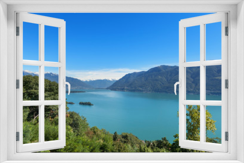 Fototapeta Naklejka Na Ścianę Okno 3D - Panoramic of Lake Maggiore