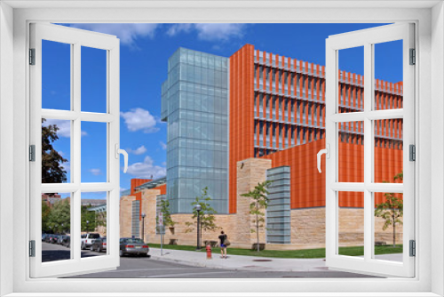 Fototapeta Naklejka Na Ścianę Okno 3D - The University of Michigan's modern business school  in Ann Arbor